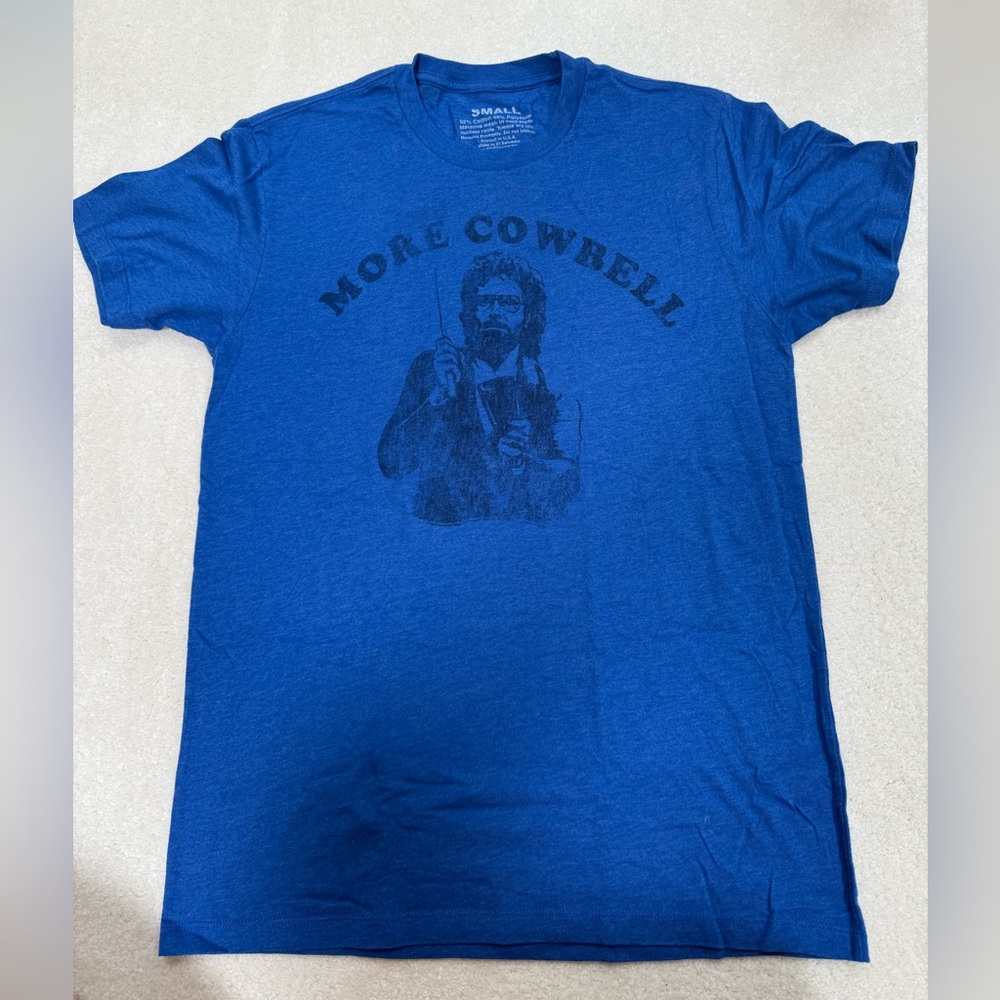 SNL WILL FERRELL Blue Graphic T-Shirt